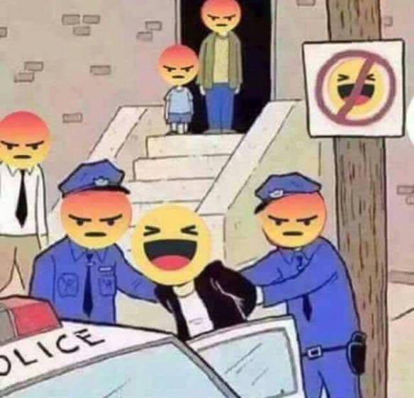 Imagem engraçada Proibido Sorrir no iPiadas