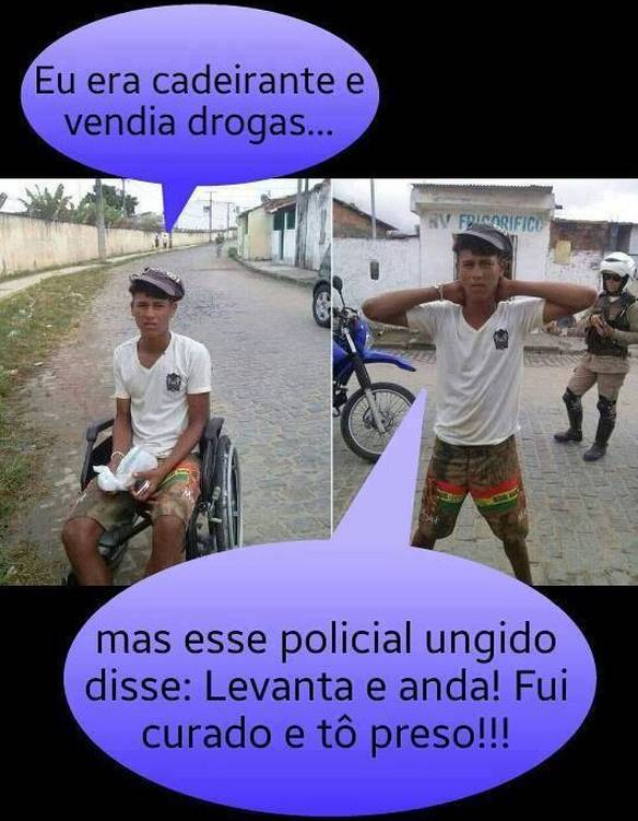 Imagem engraçada A Benção do Policial no iPiadas