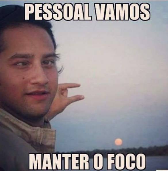 Imagem engraçada O Importante É Manter o Foco no iPiadas
