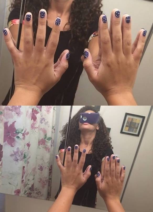 Imagem engraçada Como Tirar Fotos Das Próprias Unhas. no iPiadas