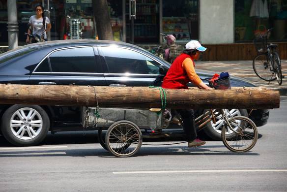 Imagem engraçada Transporte de Poste no iPiadas