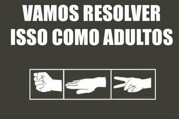 Imagem engraçada Resolvendo Como Adultos no iPiadas