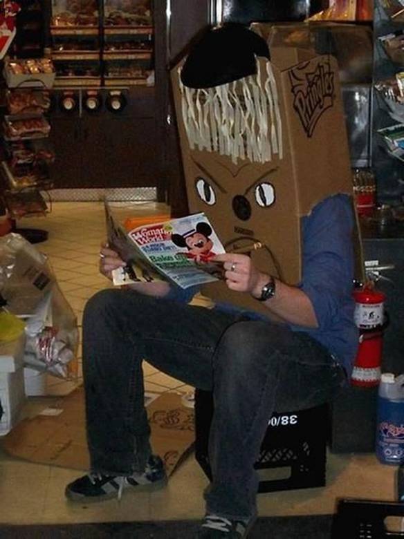 Imagem engraçada Homem Caixa no iPiadas