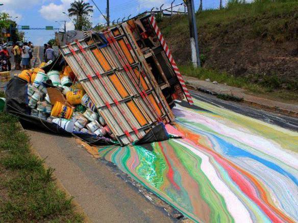 Imagem engraçada O Acidente Mais Artístico no iPiadas