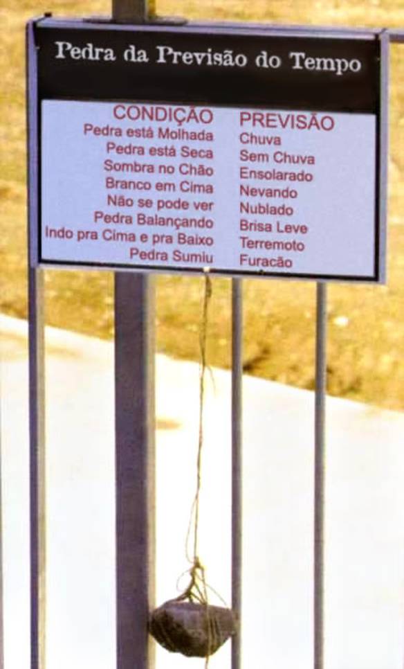 Imagem engraçada Pedra da Previsão do Tempo no iPiadas