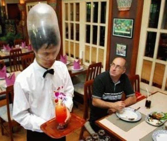 Imagem engraçada Garçon Previnido no iPiadas