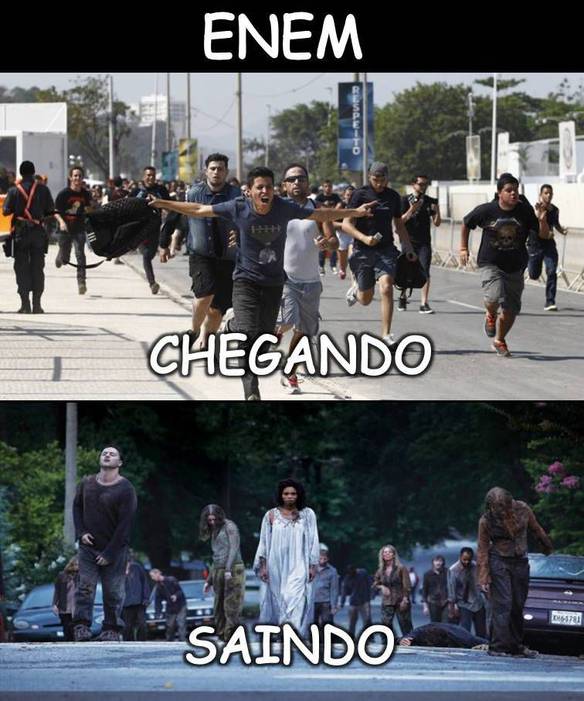 Imagem engraçada Antes E Depois No Enem no iPiadas