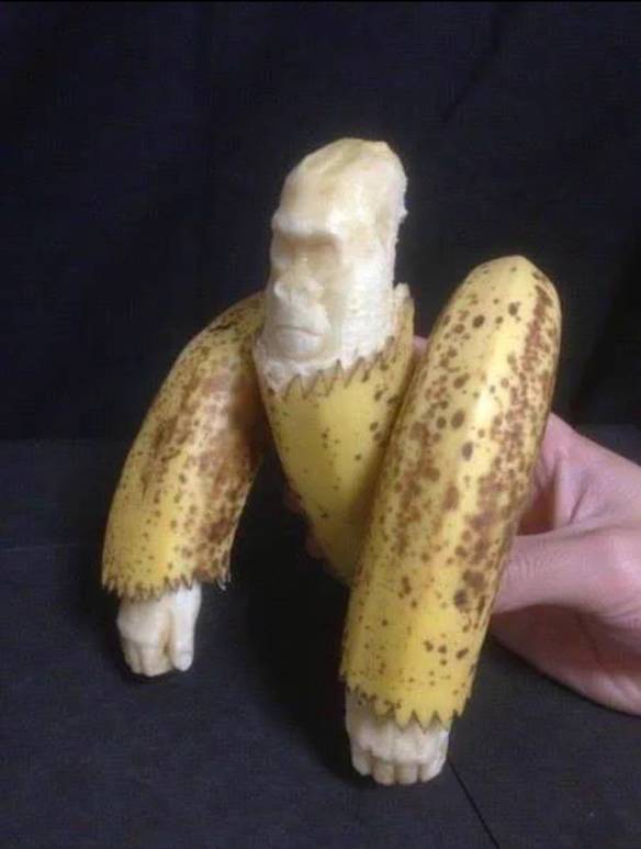 Imagem engraçada Macaco Banana no iPiadas