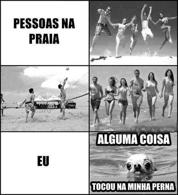 Imagem engraçada Comportamento na Praia no iPiadas