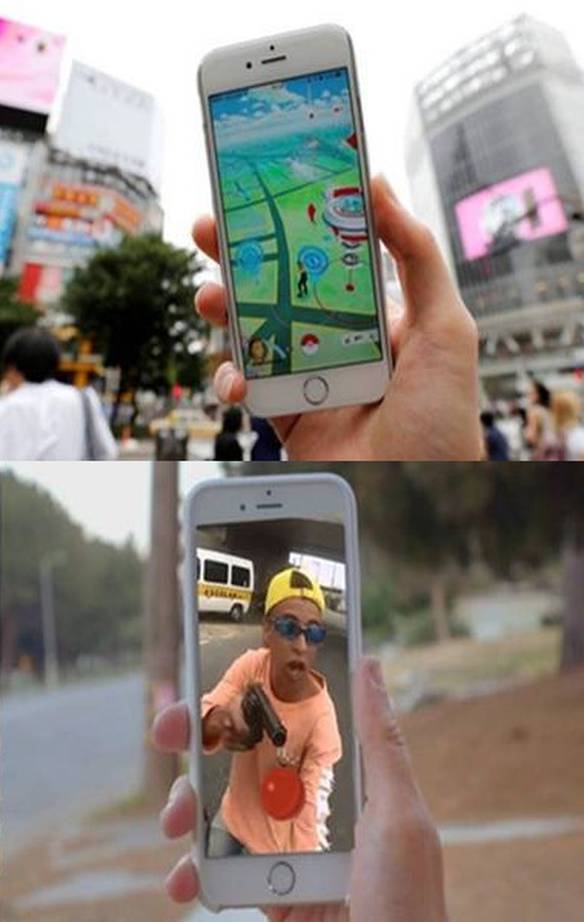 Imagem engraçada Expectativa e Realidade no Pokémon GO no iPiadas
