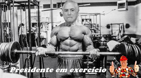 Imagem engraçada Quando Escuto na TV Presidente em Exercício no iPiadas
