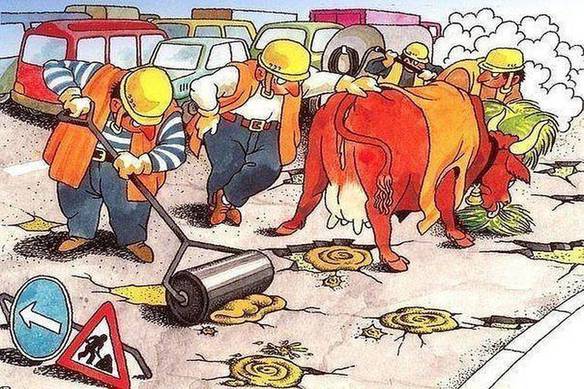 Imagem engraçada Prefeitura Reparando as Ruas no iPiadas
