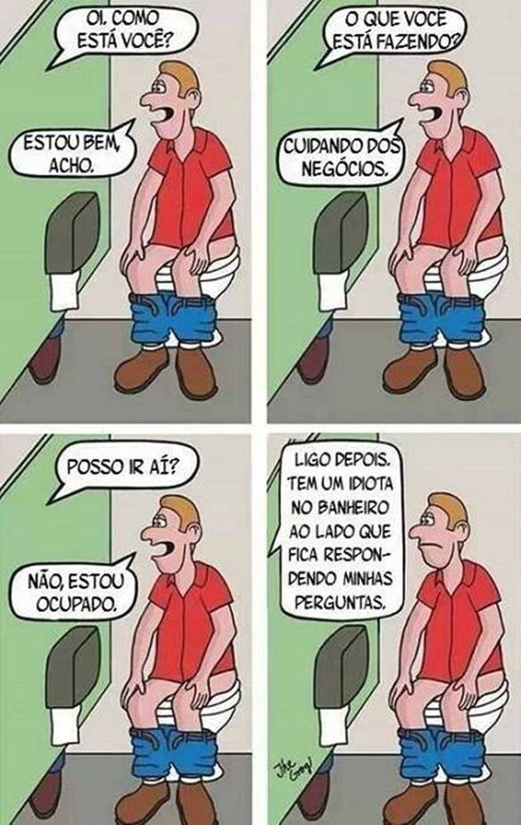 Imagem engraçada Conversa de Banheiro no iPiadas