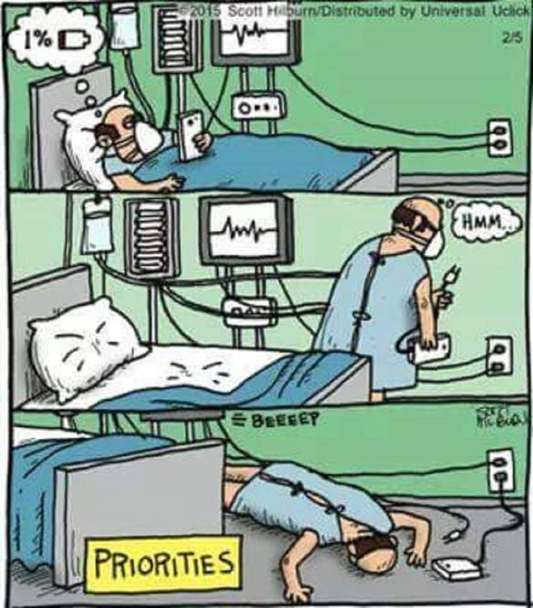Imagem engraçada Prioridades Atualmente no iPiadas