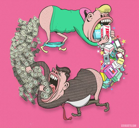 Imagem engraçada Consumismo Exagerado