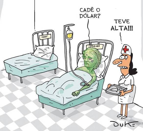 Imagem engraçada O Dólar Teve Alta no iPiadas