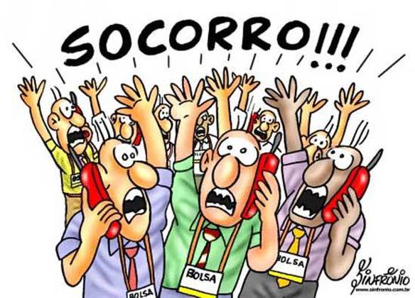 Imagem engraçada Desespero na Bolsa no iPiadas