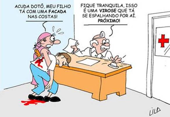 Imagem engraçada Atendimento no SUS no iPiadas