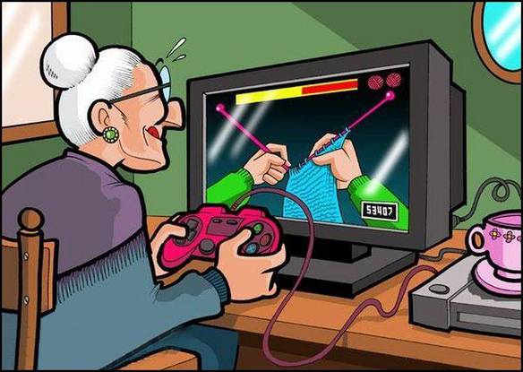 Imagem engraçada Um Jogo Para a Vovó no iPiadas