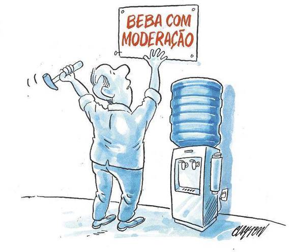 Imagem engraçada Em Tempos de Racionamento no iPiadas
