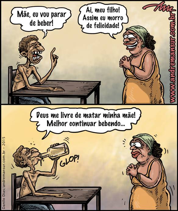 Imagem engraçada Parei de Beber no iPiadas