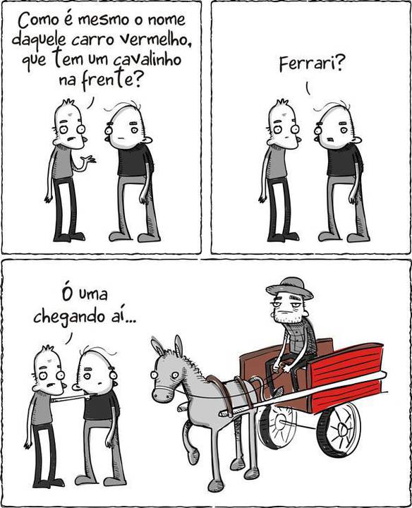 Imagem engraçada Cavalinho na Frente no iPiadas