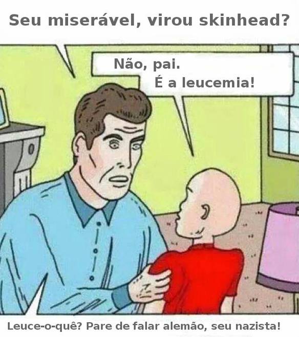 Imagem engraçada Virou Skinhead? no iPiadas