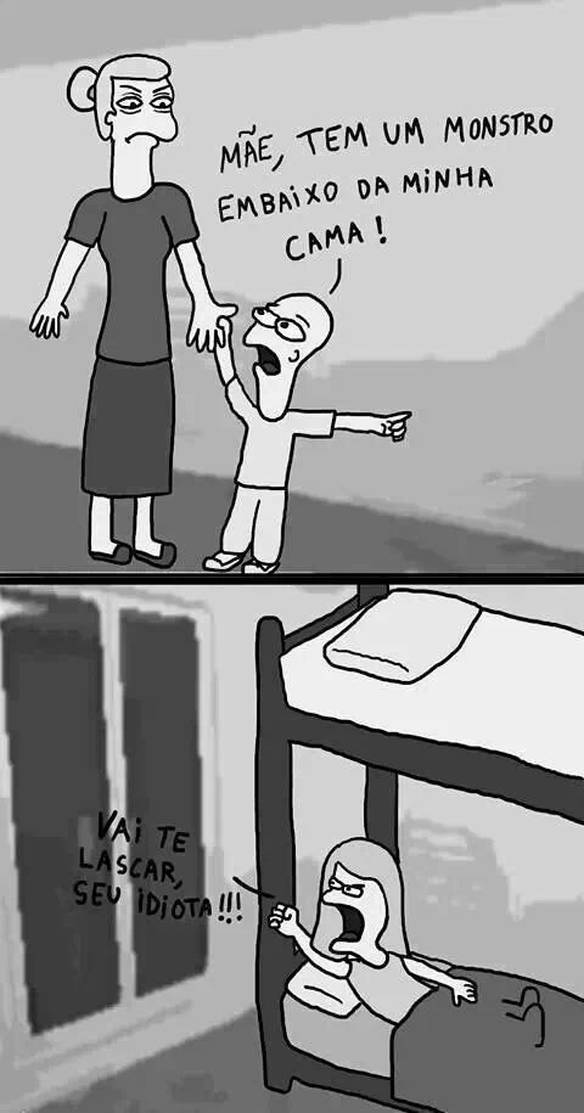 Imagem engraçada Terror em Família no iPiadas