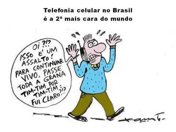 Imagem engraçada Telefonia no Brasil no iPiadas