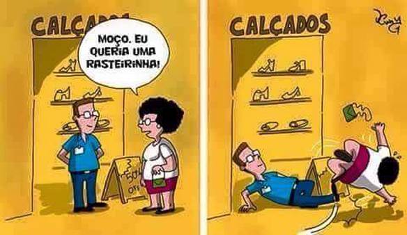 Imagem engraçada Uma Rasteirinha no iPiadas