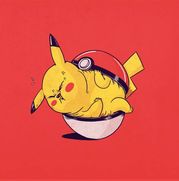 Imagem engraçada Pikachu Andou Engordando no iPiadas