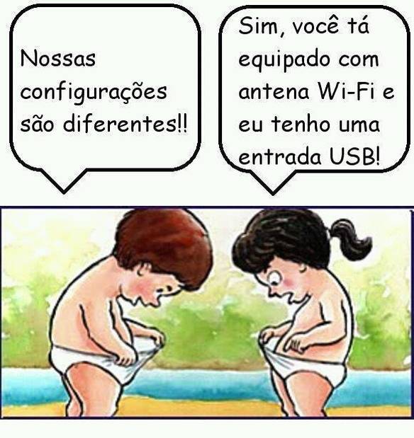 Imagem engraçada Configurações Diferentes no iPiadas