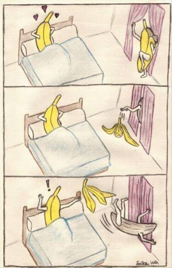 Imagem engraçada Banana Striptease no iPiadas