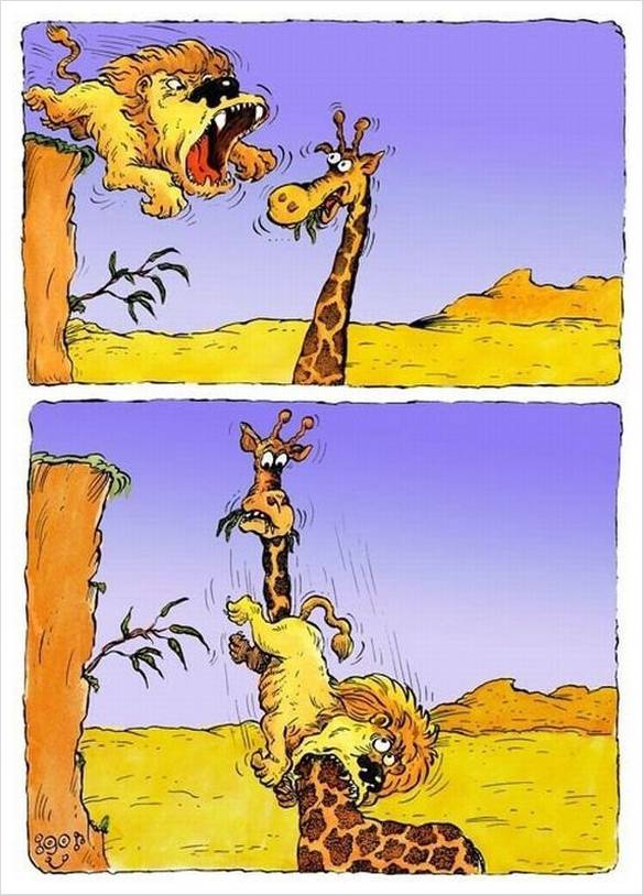 Imagem engraçada Girafa Incomível no iPiadas