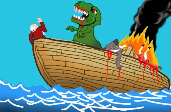 Imagem engraçada Arca dos Dinossauros no iPiadas