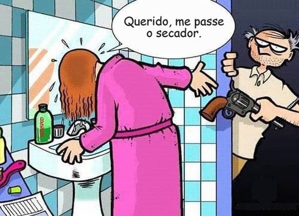 Imagem engraçada Me Passe o Secador no iPiadas