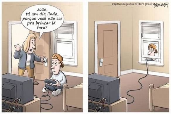 Imagem engraçada Brincar Fora no iPiadas