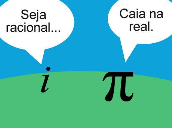 Imagem engraçada Discussão Matemática no iPiadas