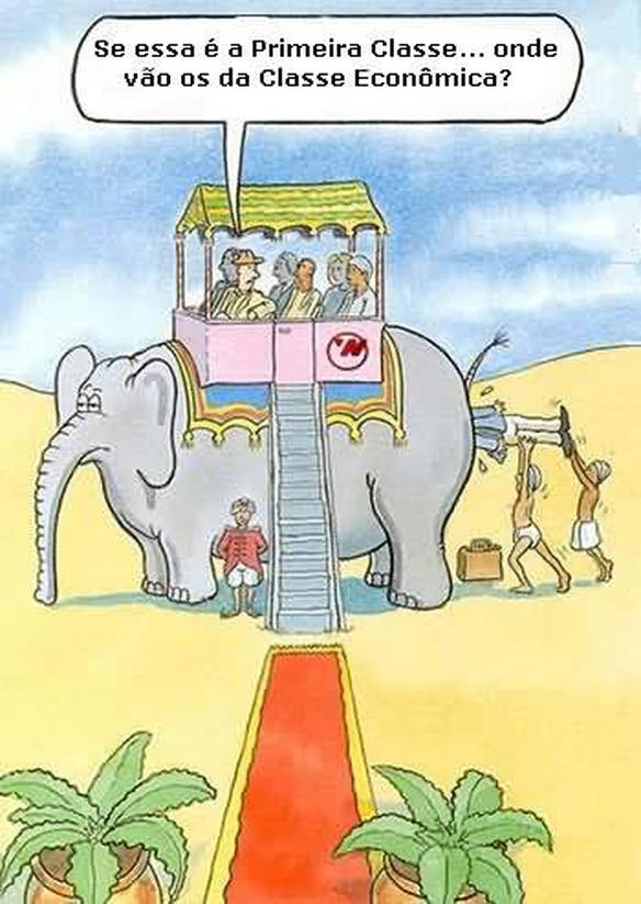 Imagem engraçada Primeira Classe no iPiadas