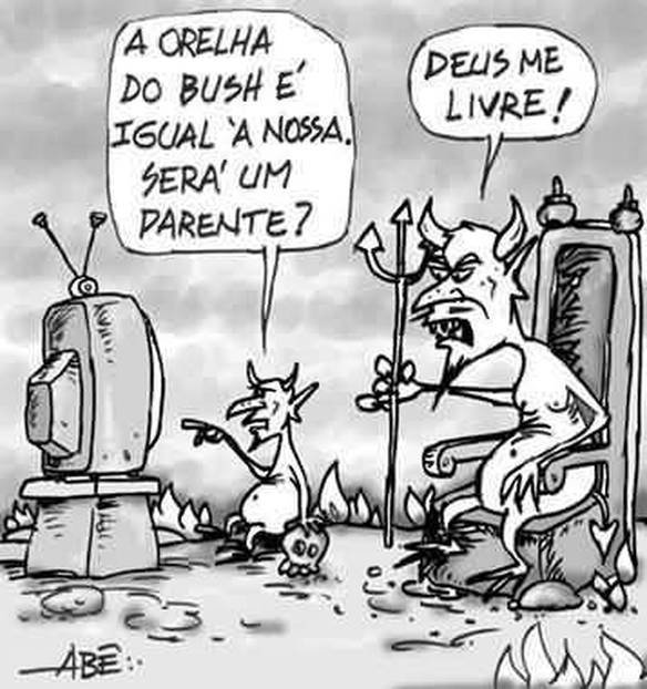 Imagem engraçada Parentesco com o Bush no iPiadas