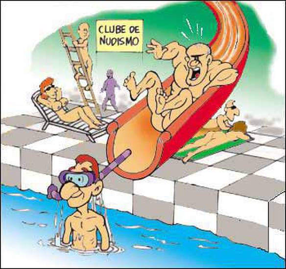 Imagem engraçada Clube de Nudismo no iPiadas