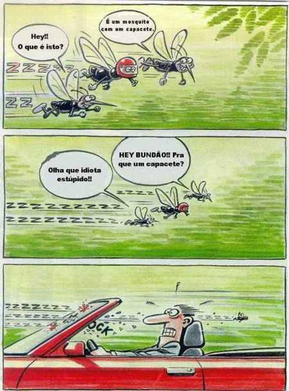Imagem engraçada Mosquito Previnido no iPiadas