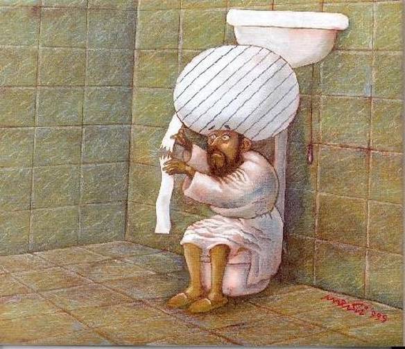 Imagem engraçada Falta de Papel Não é Problema no iPiadas