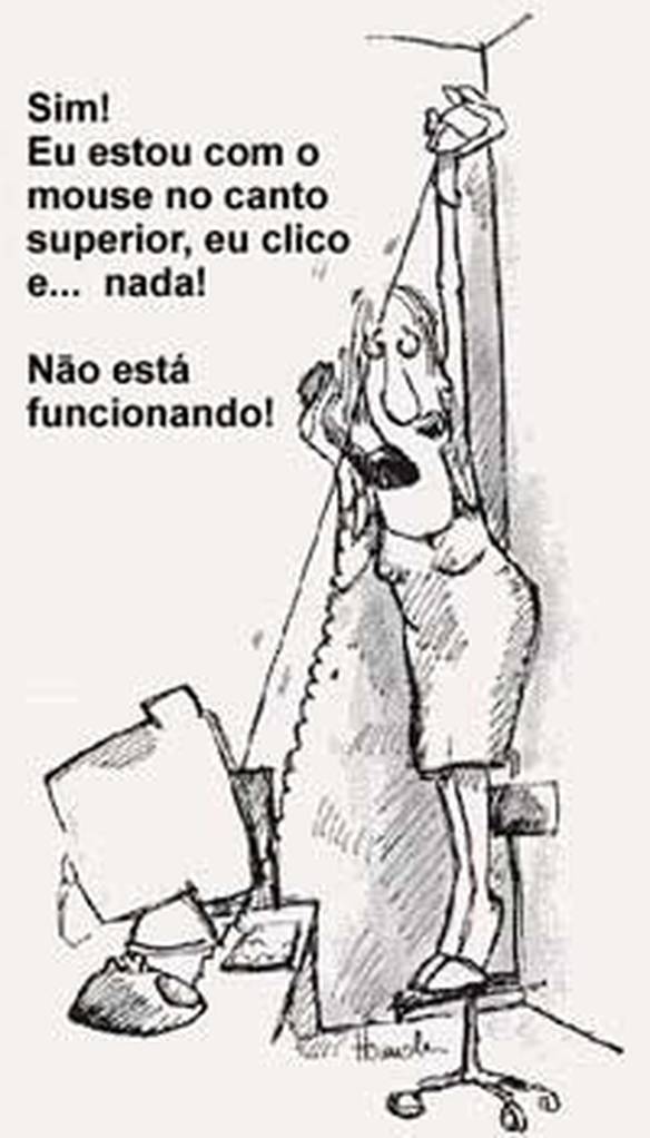 Imagem engraçada Seguindo as Instruções do Suporte no iPiadas