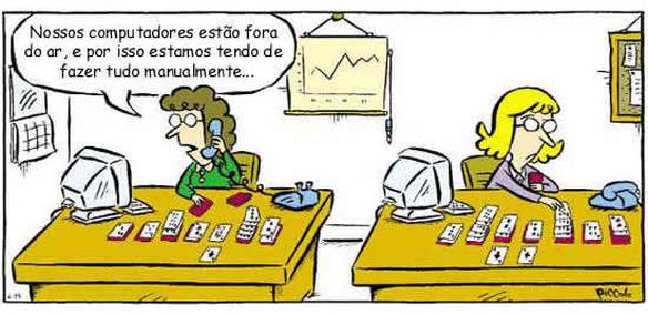 Imagem engraçada Executando Tarefas Sem o Computador no iPiadas