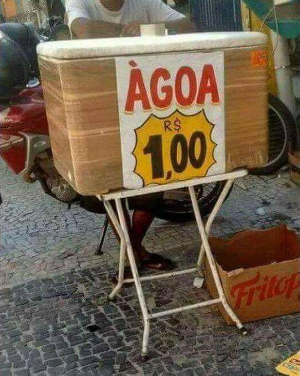 Imagem engraçada Olha a Ágoa Geladinha no iPiadas