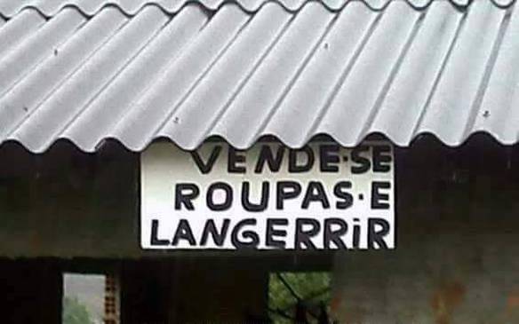 Imagem engraçada Vende-se Langerrir no iPiadas