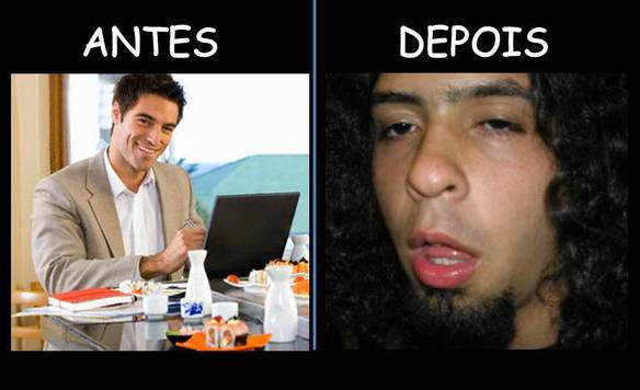 Imagem engraçada Efeitos das Redes Sociais no iPiadas