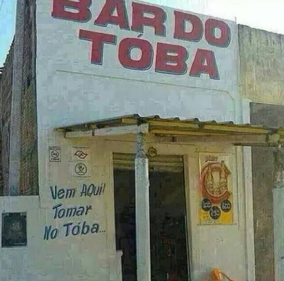 Imagem engraçada Venha Tomar no Tóba no iPiadas