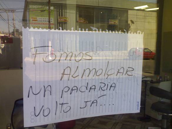 Imagem engraçada Horário de Almolço no iPiadas